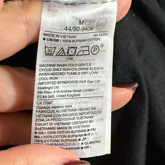 Banana Republic Black Bell Sleeve Blouse, M - Picture 4 of 6